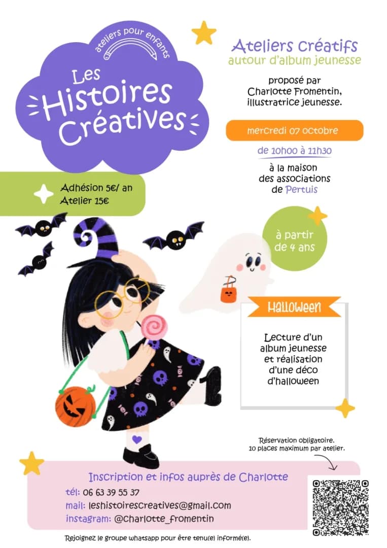 Image 1 : Ateliers pour enfants : les histoires créatives background