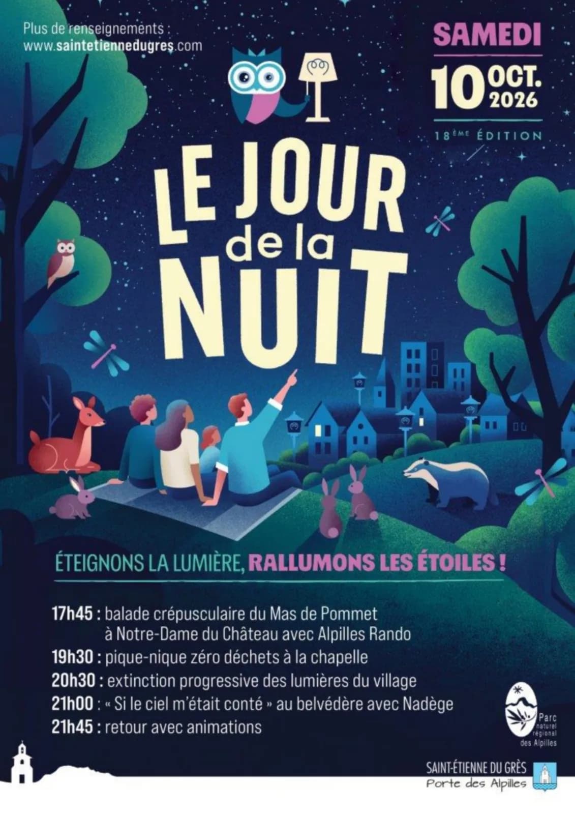 Image 1 : Le Jour de la Nuit à Saint-Etienne du Grès background