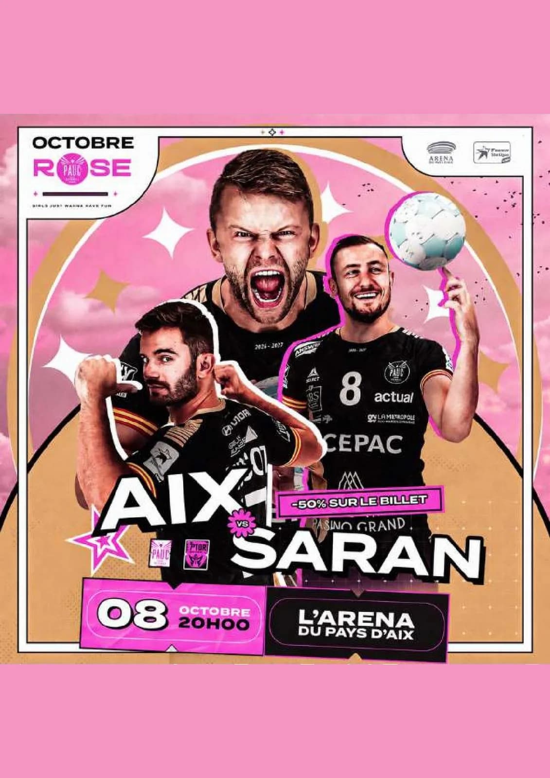 Image 1 : Match Handball - Le PAUC vs Les SEPTORS de Saran background