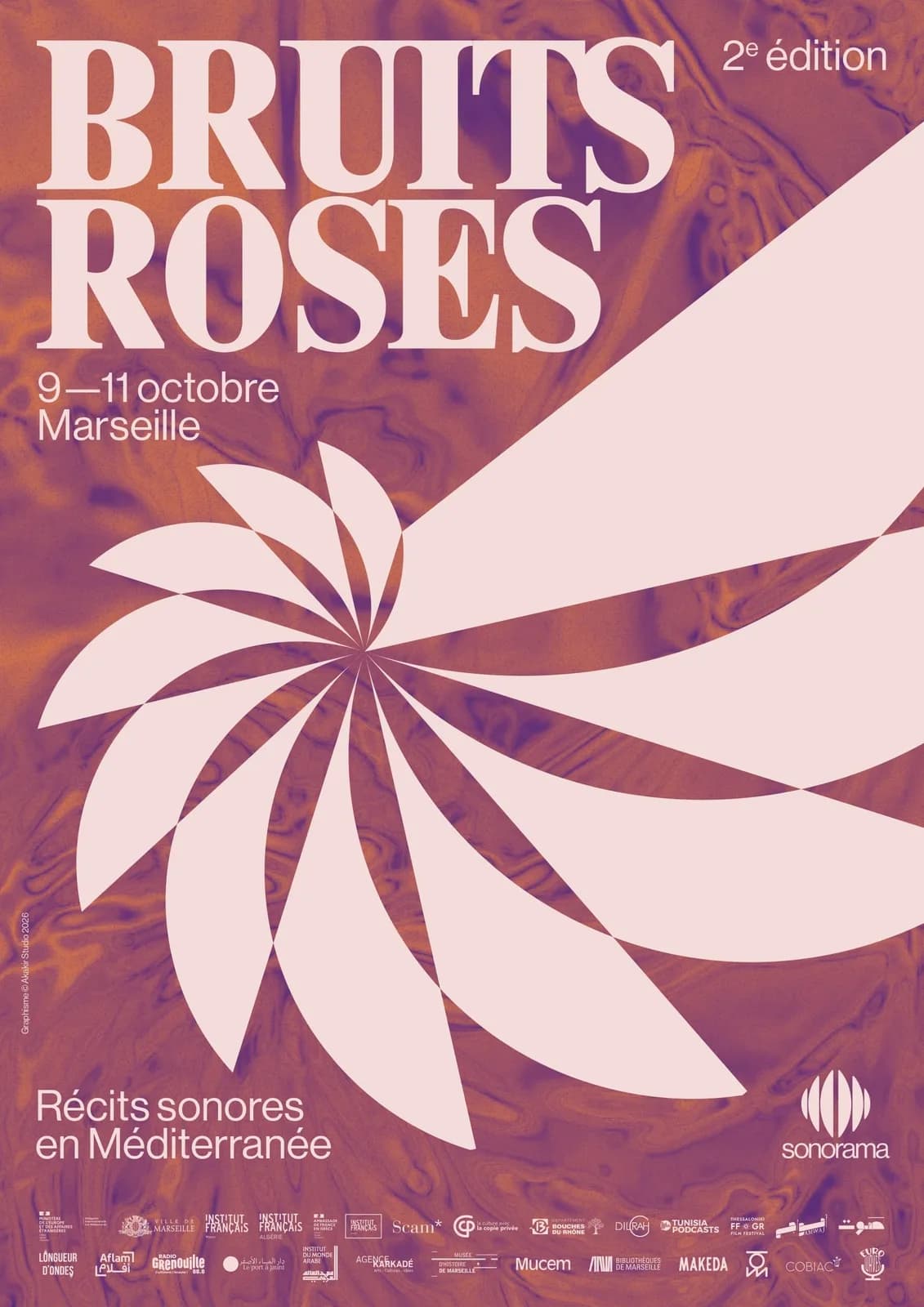 Image 1 : Festival bruits roses background