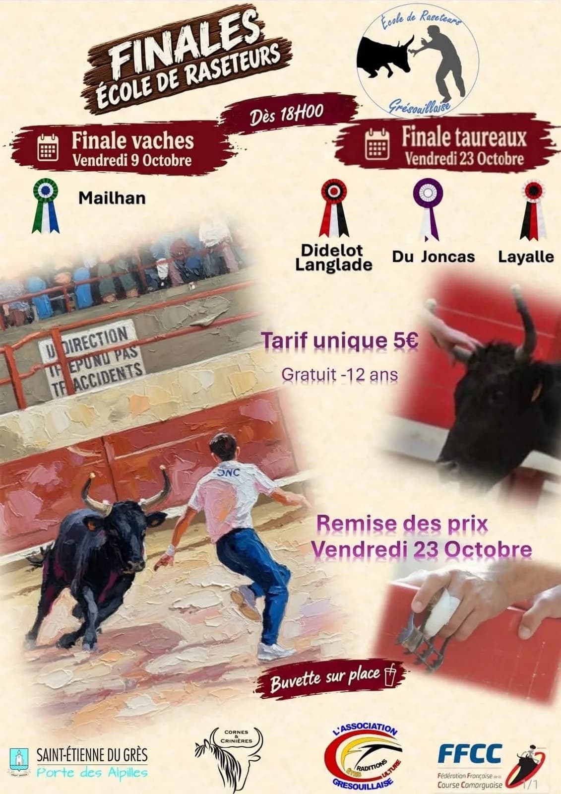Image 1 : Finales École des Raseteurs à St. Etienne du Grès background