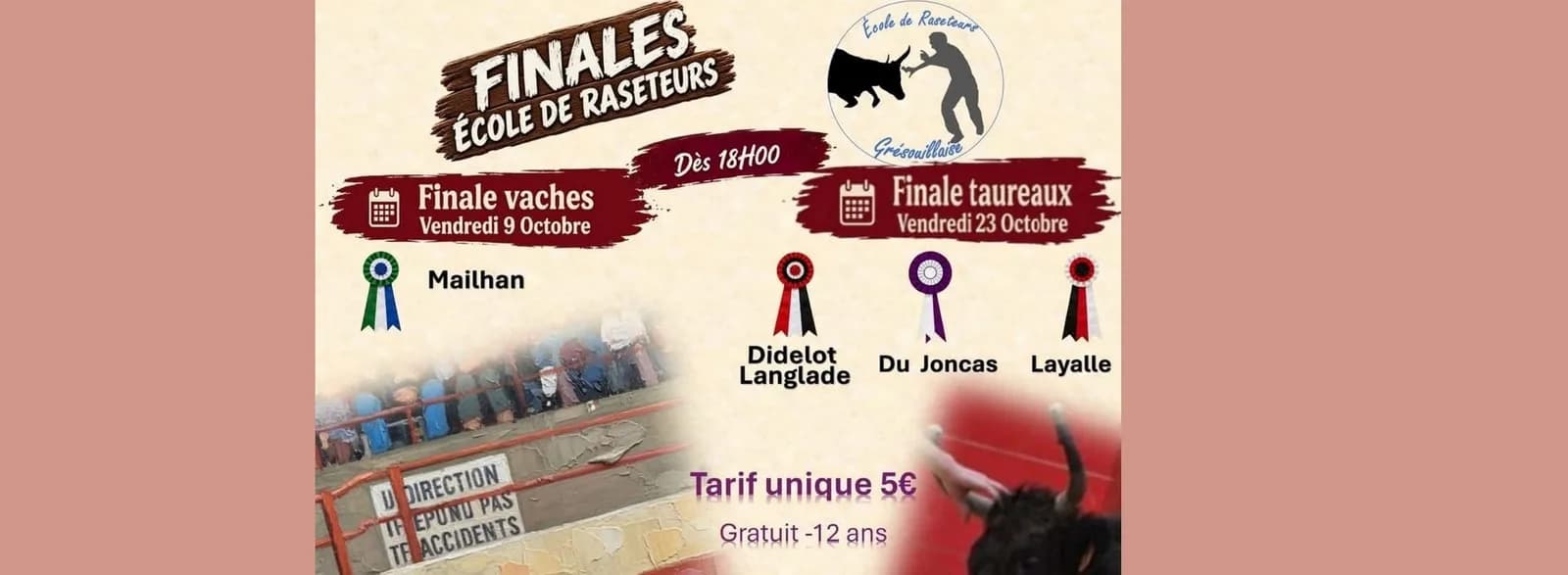 Image 2 : Finales École des Raseteurs à St. Etienne du Grès background