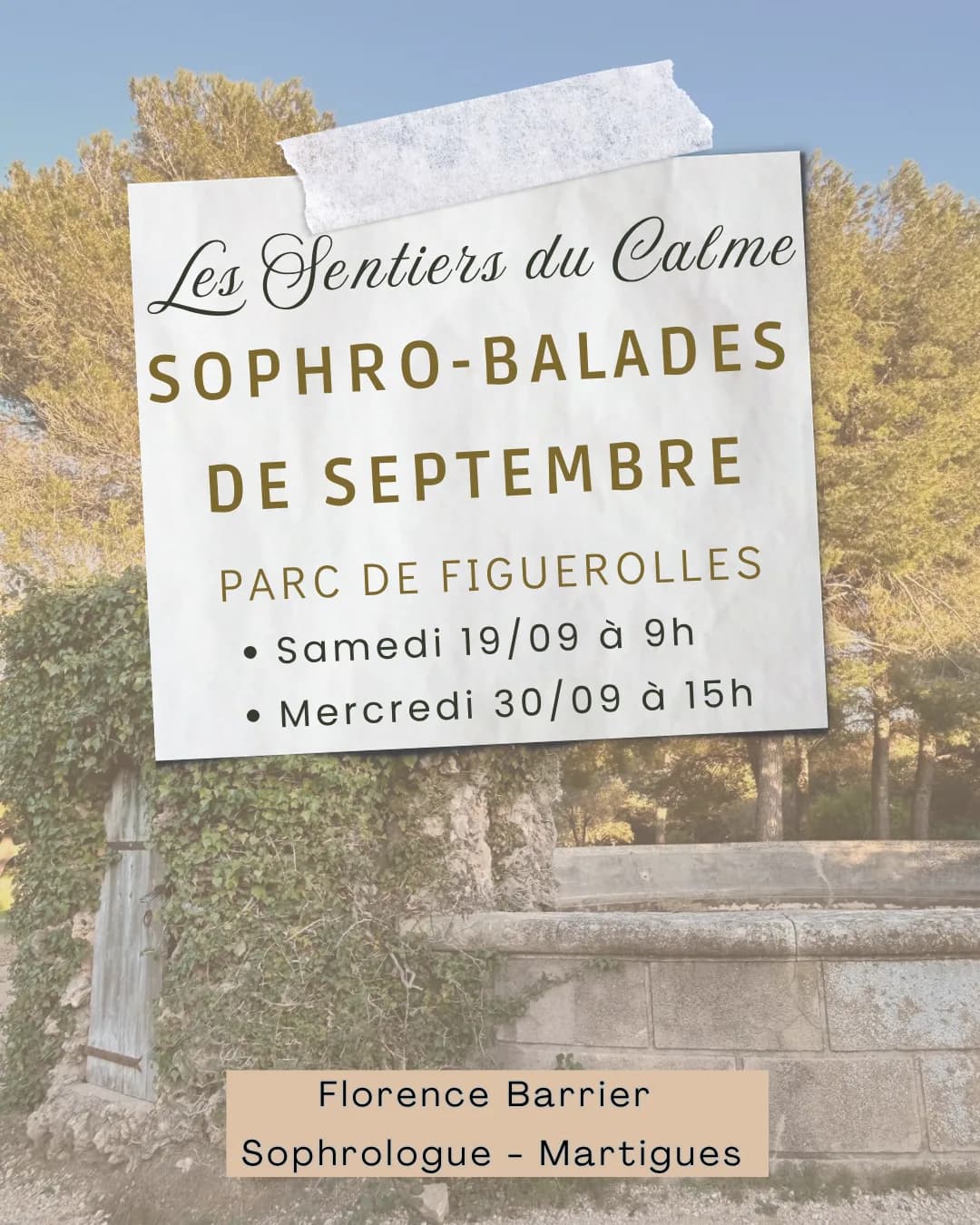 Image 5 : Les Sentiers du Calme - Sophro-balade background