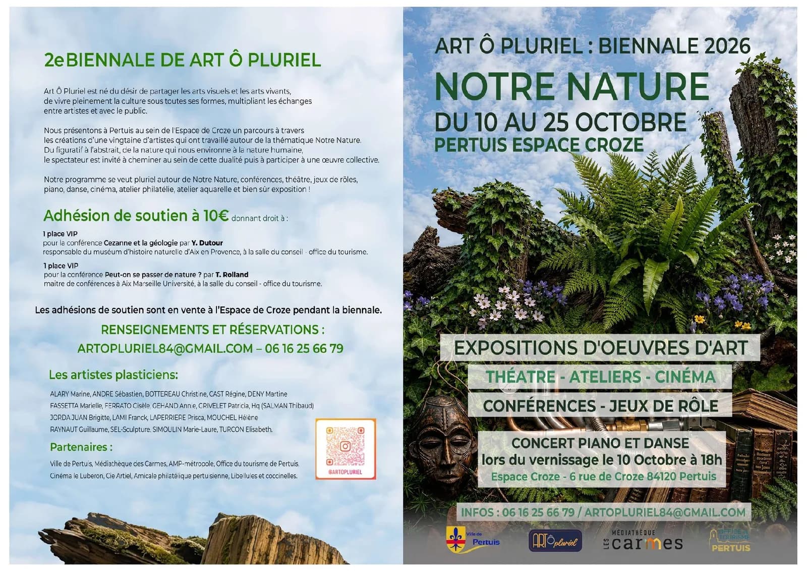 Image 1 : Biennale ArtÔPluriel 2026- Théâtre de Pertuis background