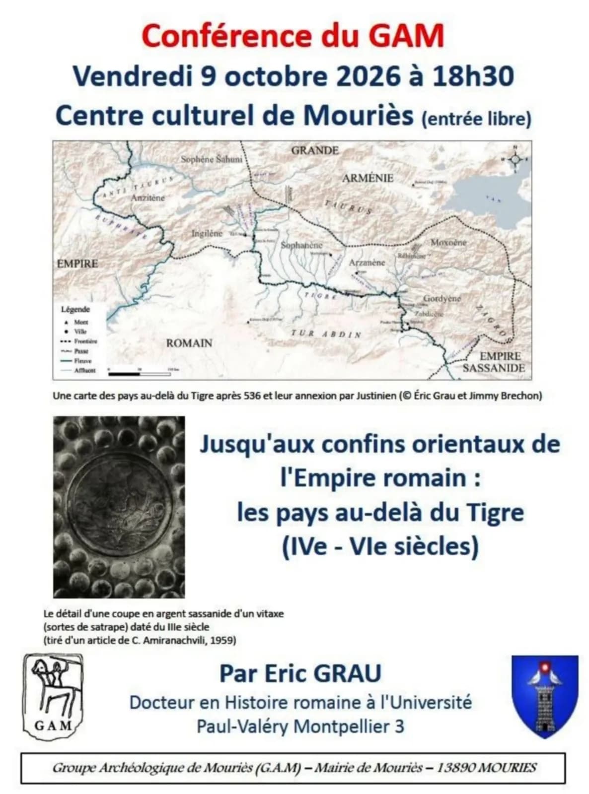Image 2 : Conférence du GAM : Jusqu’aux confins orientaux de l’Empire romain background