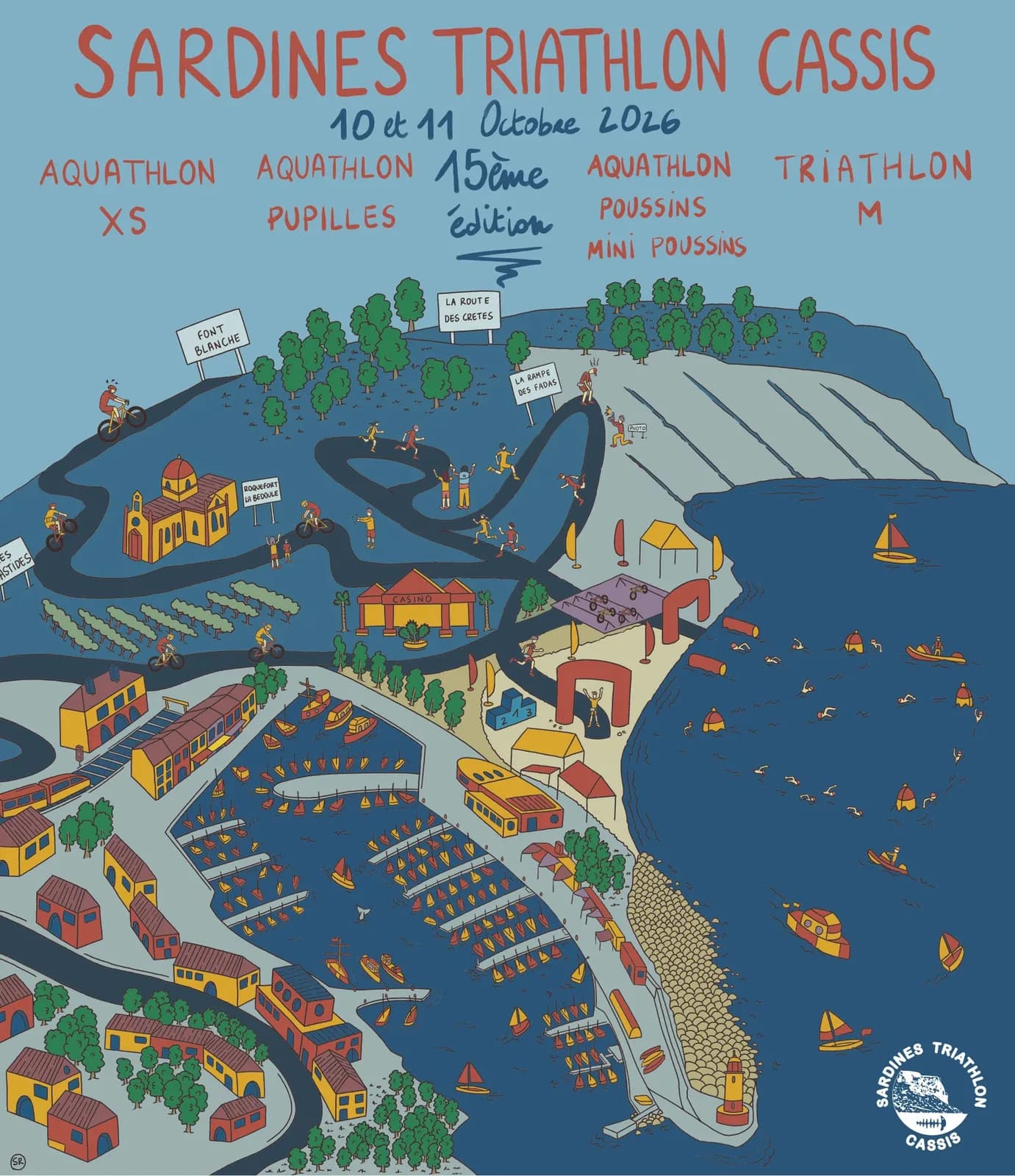 Image 1 : Sardines Triathlon Cassis background