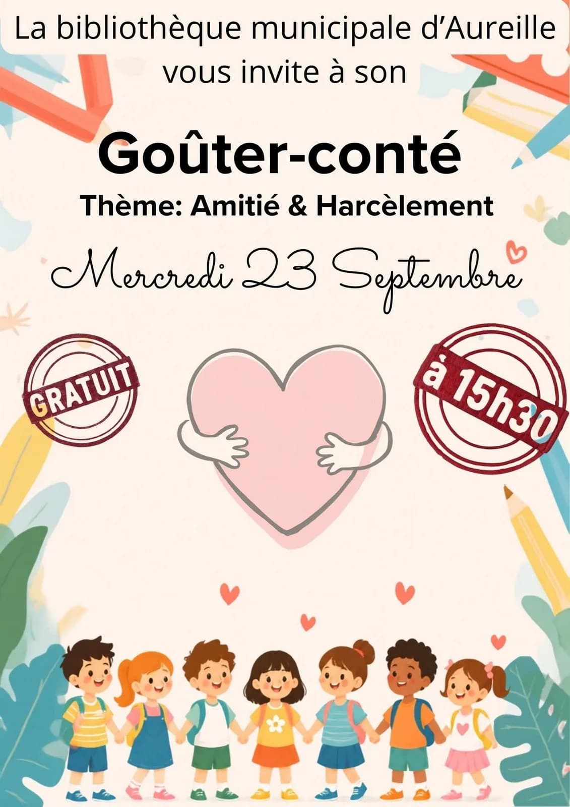 Image 3 : Goûter & conte à la bibliothèque d'Aureille background