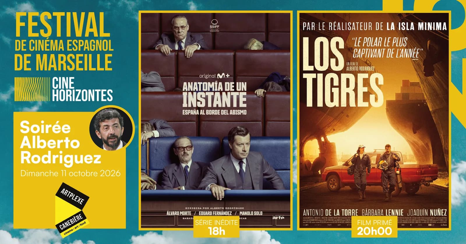 Image 1 : CineHorizontes 2026 - soirée Alberto Rodriguez - 1 série inédite primée + 1 grand film primé background