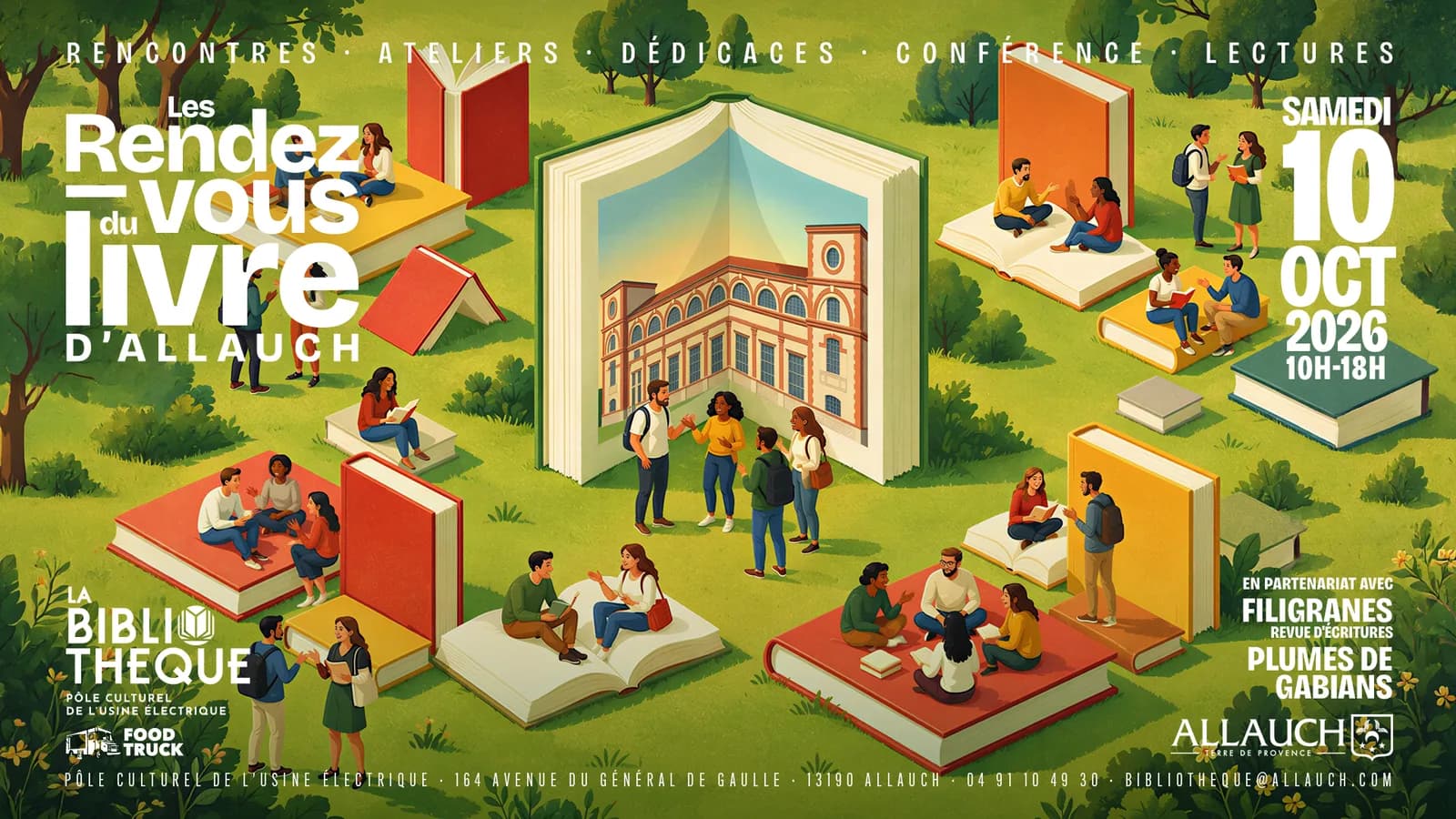 Image 1 : "Les Rendez-vous du Livre" d'Allauch background