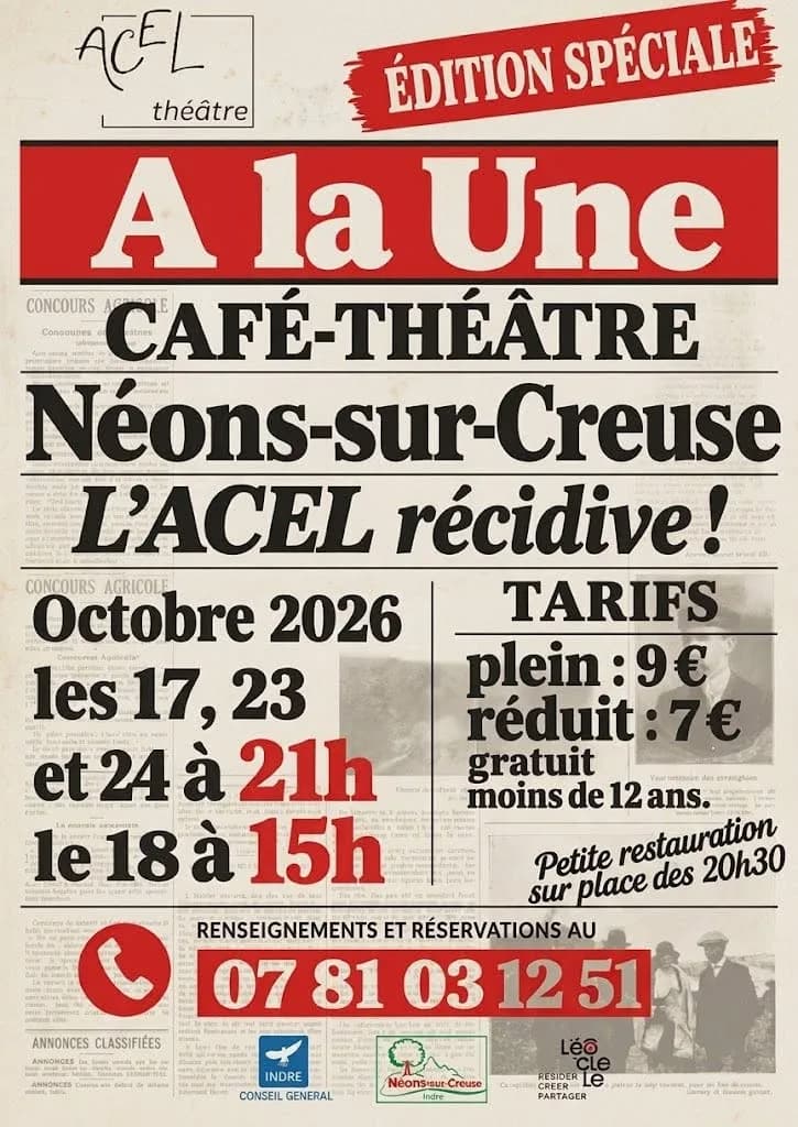 Image 1 : Café théâtre "A la une !" background