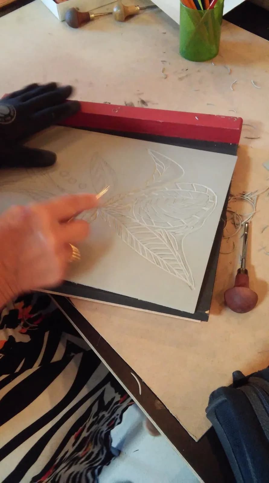 Image 2 : Atelier de Pratique Artistique Linogravure à l'AMI background
