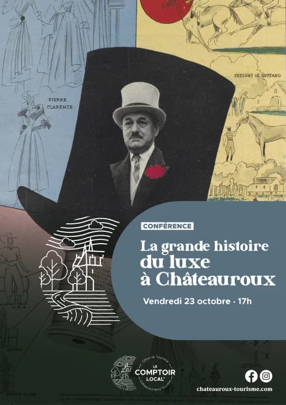 Image 1 : Conférence : La grande histoire du luxe à Châteauroux background