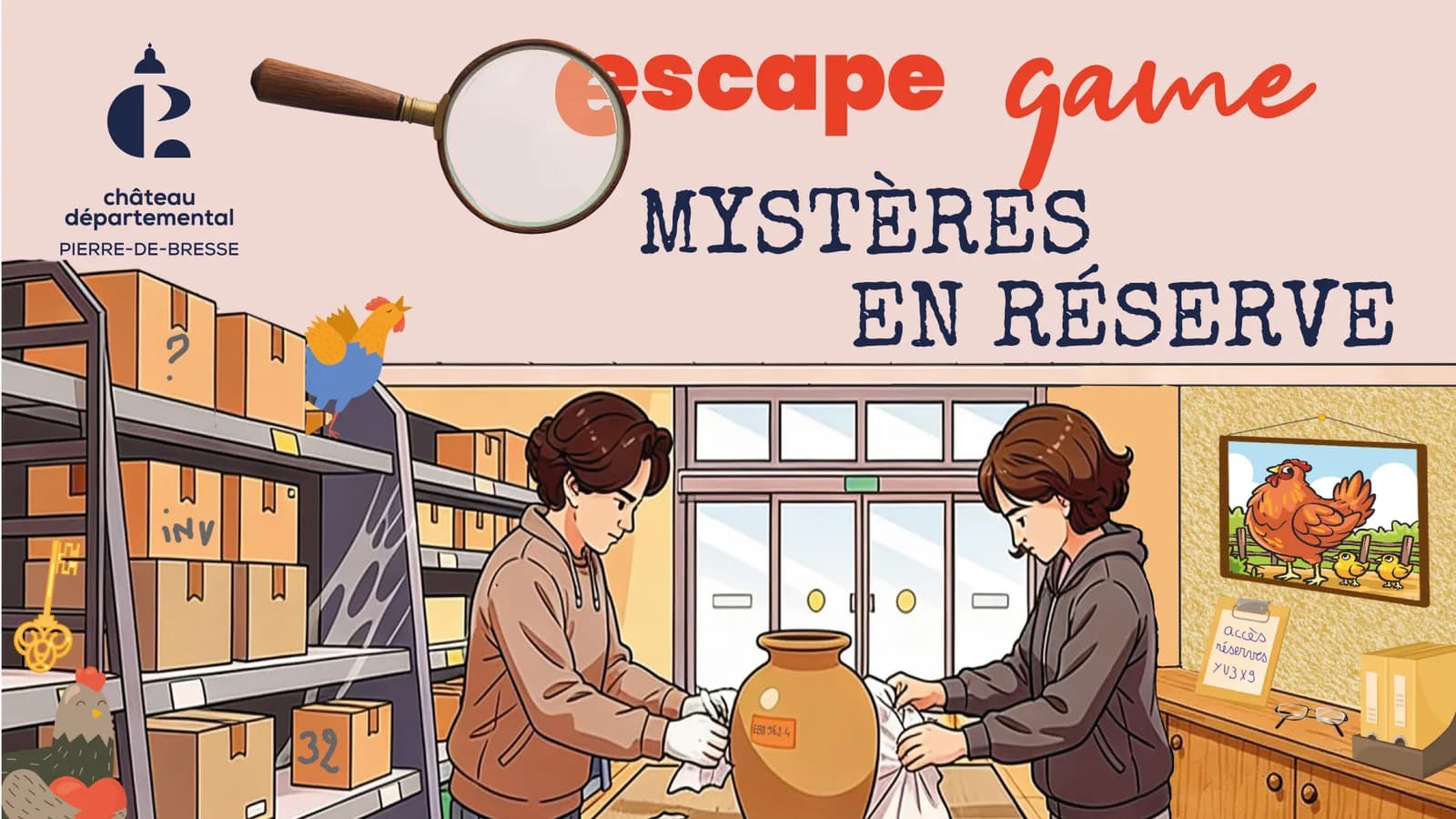 Image 1 : Escape Game « Mystères en réserve » background