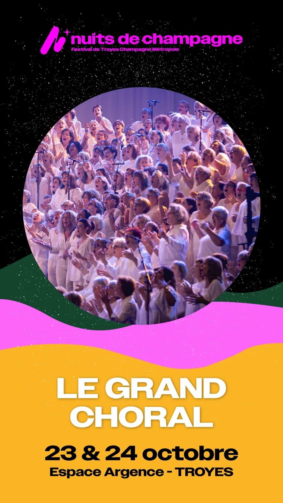 Image 1 : Nuits de Champagne // Le Grand Choral - Sauver l'amour background