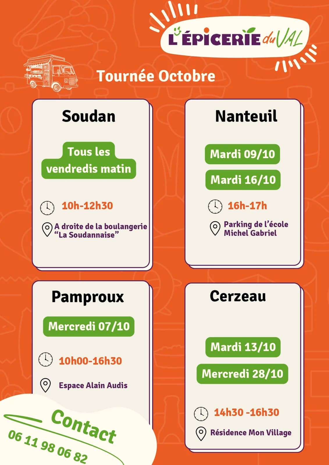 Image 1 : Tournée de l'Epicerie du Val à Soudan background