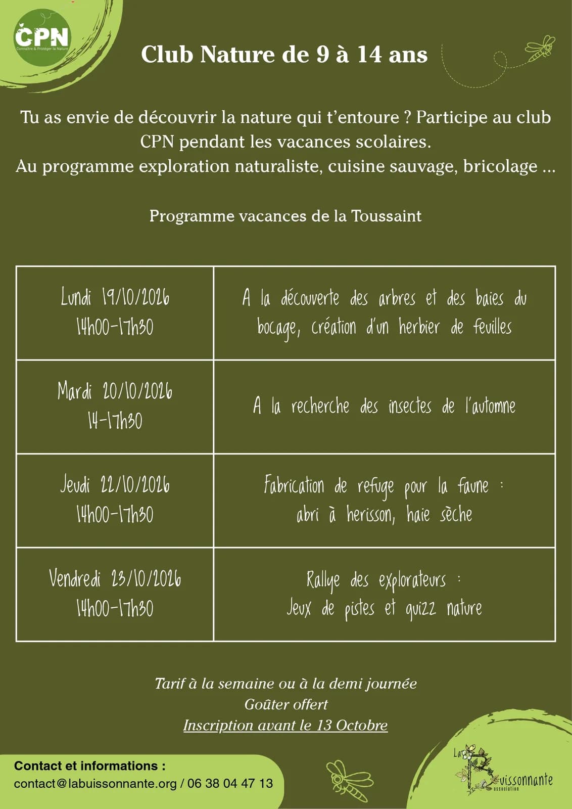 Image 2 : Club Nature - Jeux de pistes et quizz nature background