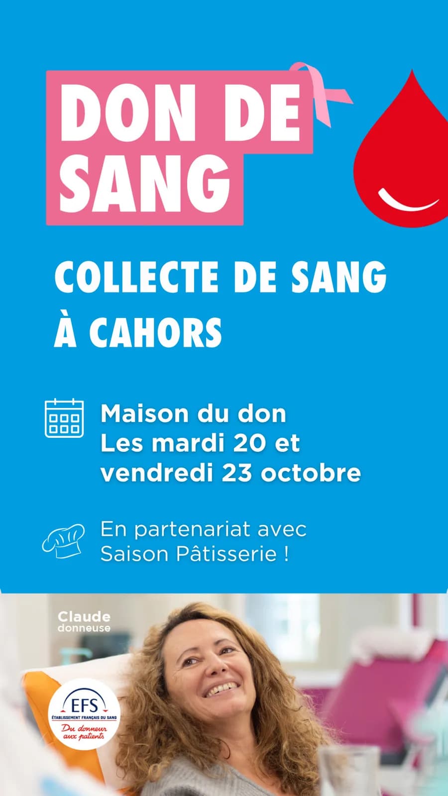 Image 1 : Collecte de sang background