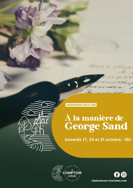 Image 1 : Atelier adulte : À la manière de George Sand background