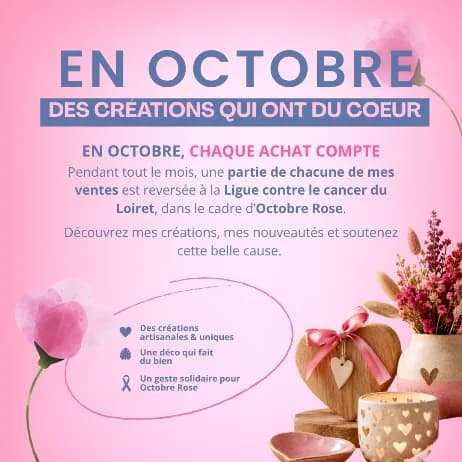 Image 1 : Octobre Rose 2026 : des créations qui ont du cœur ! background