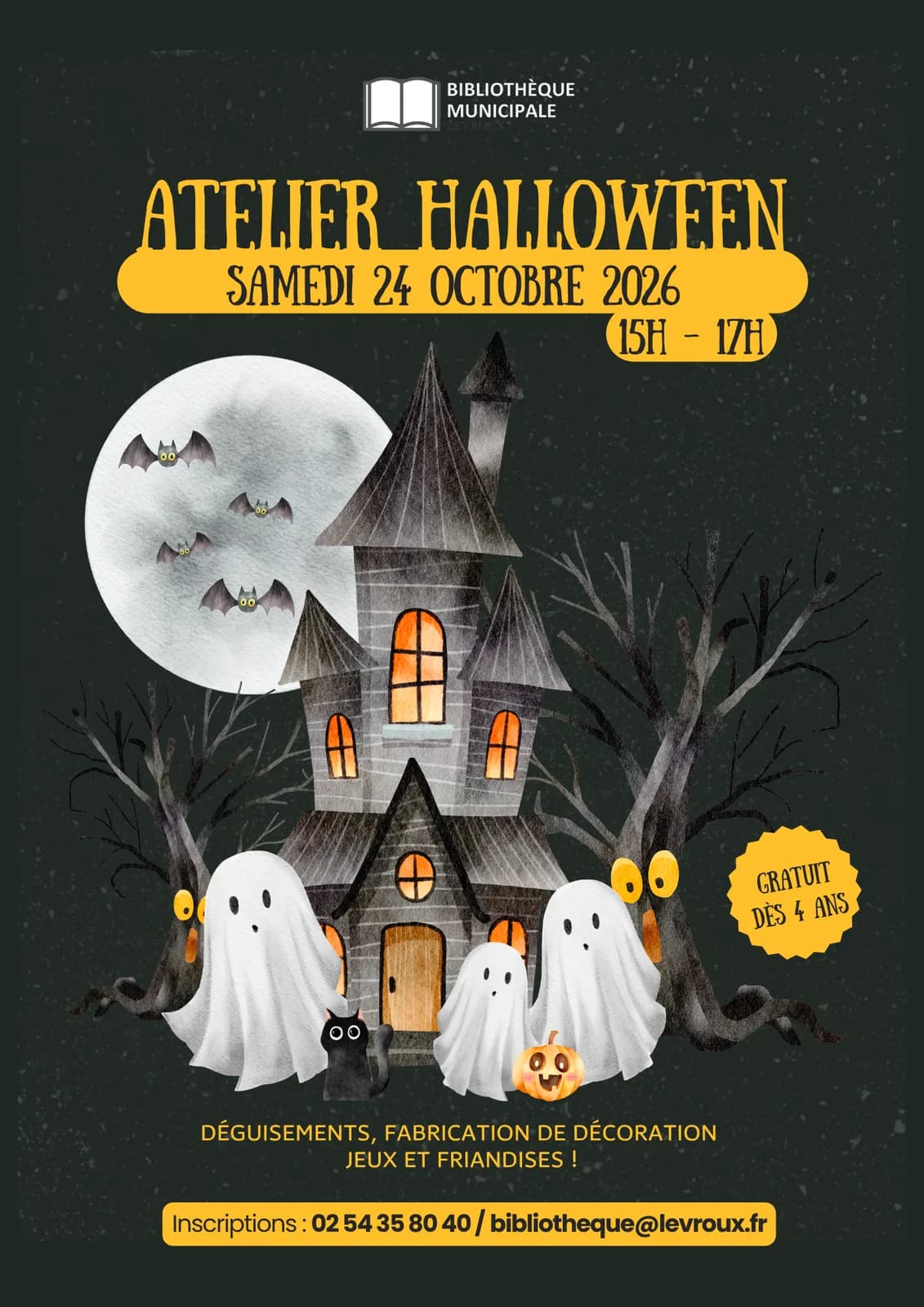 Image 1 : Atelier Halloween background