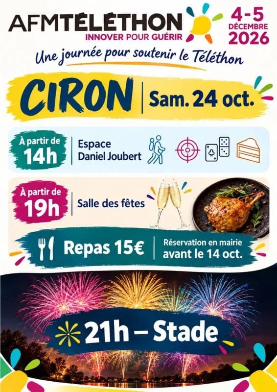 Image 2 : Téléthon et feu d'artifice background