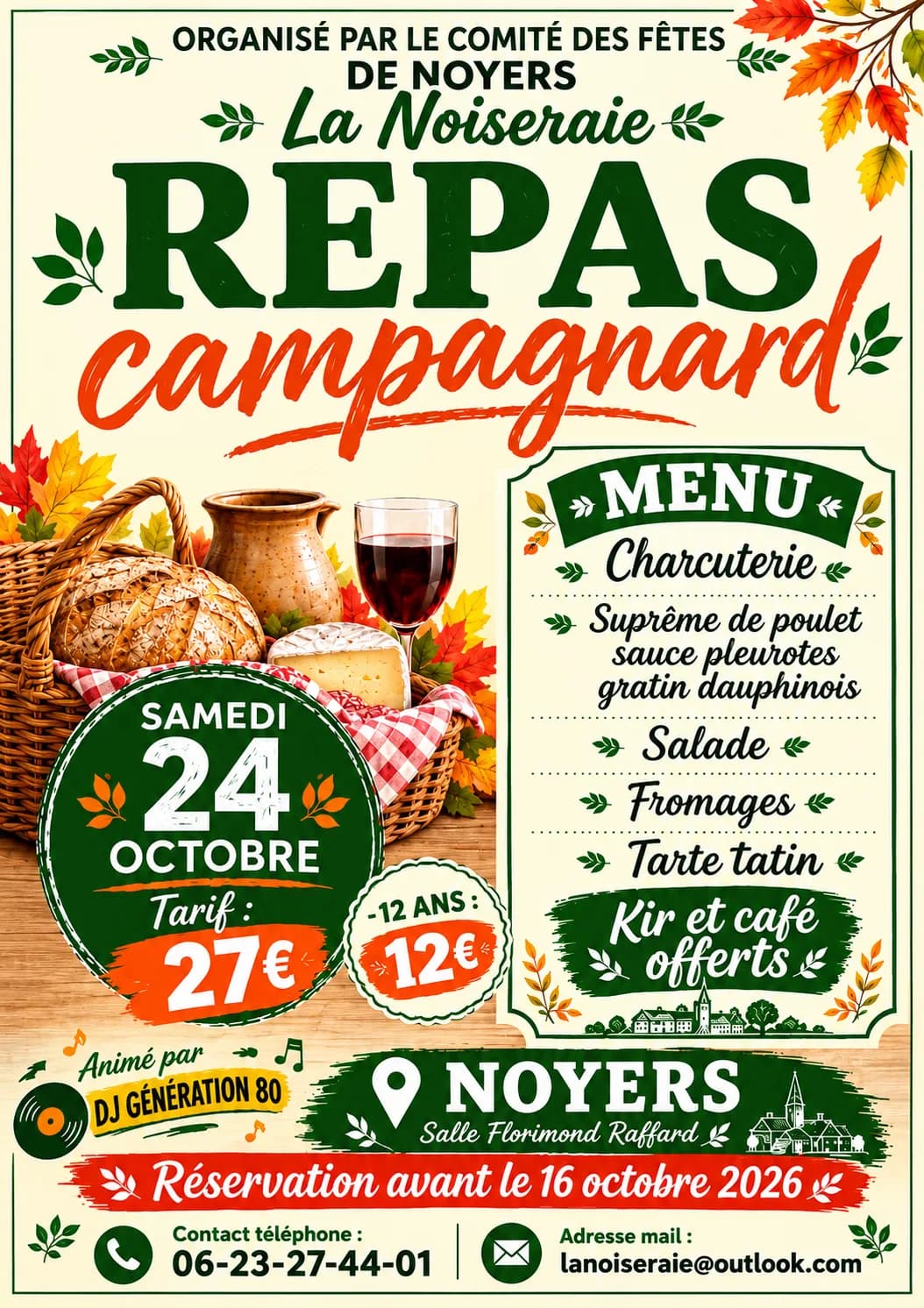 Image 1 : Repas campagnard background