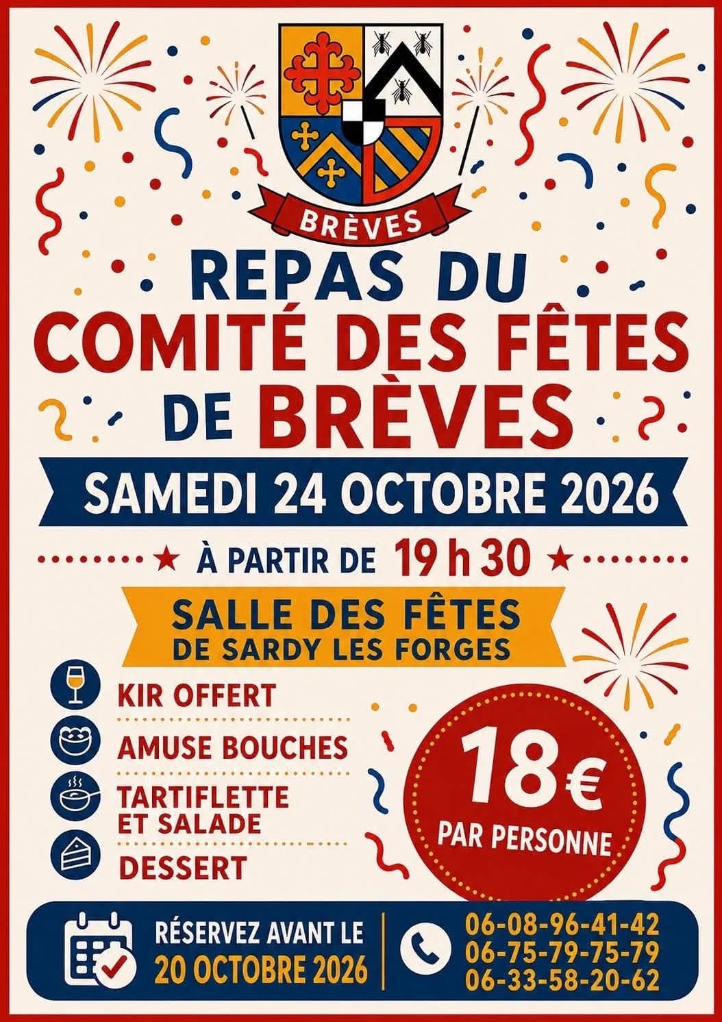 Image 1 : Repas du Comité des fêtes de Brèves background