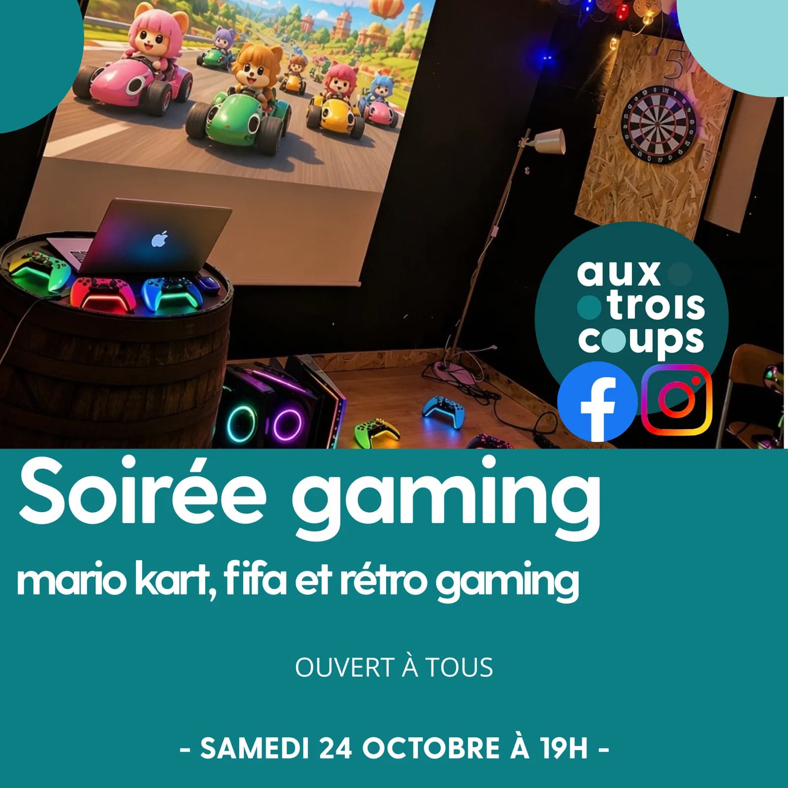 Image 1 : Soirée Gaming background