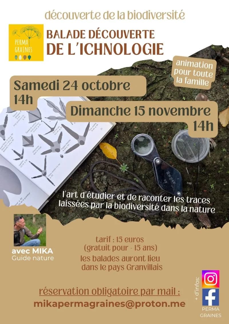 Image 1 : Balade découverte des traces et indices des animaux dans la nature background