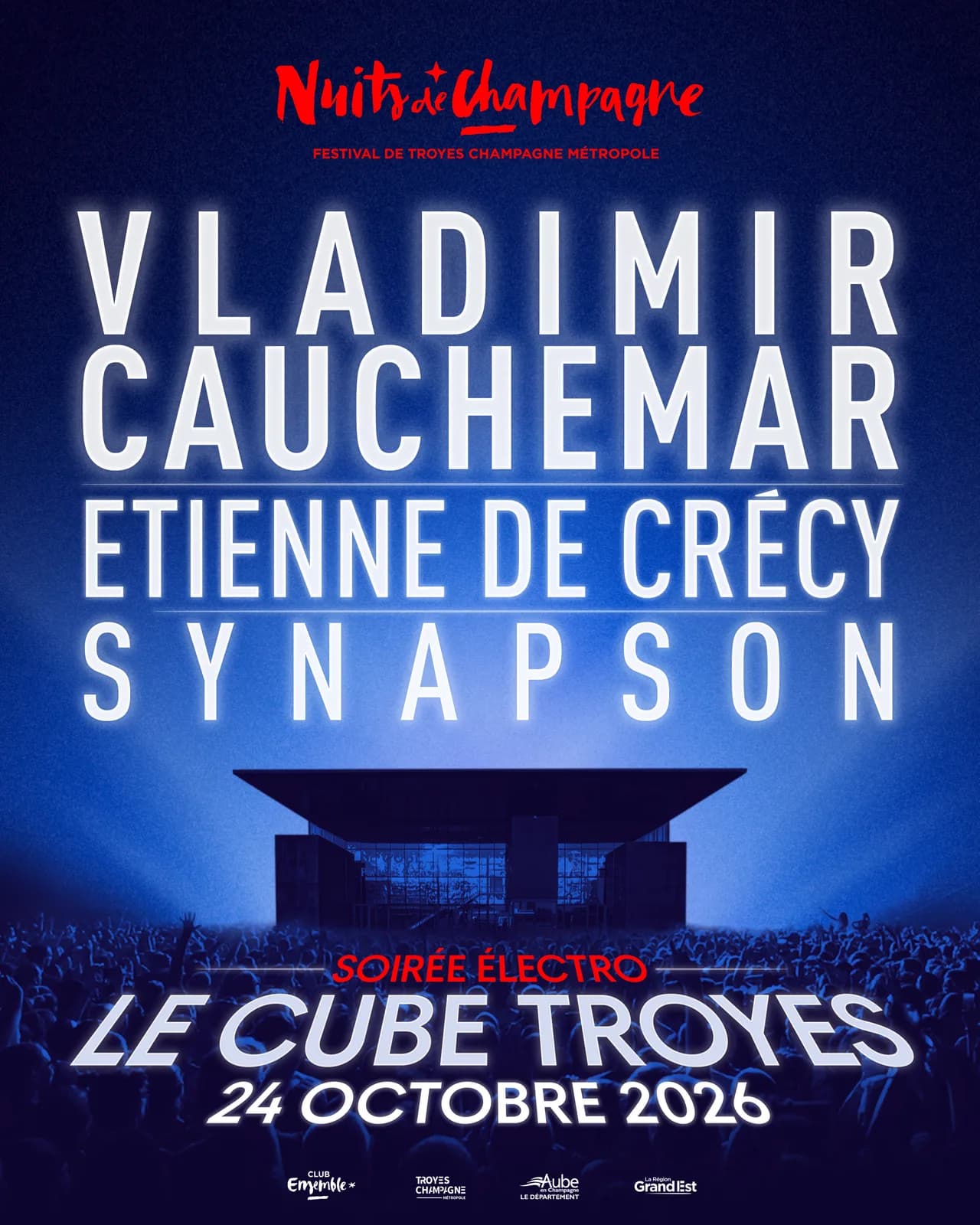 Image 2 : Vladimir Cauchemar + Etienne de Crécy + Synapson background