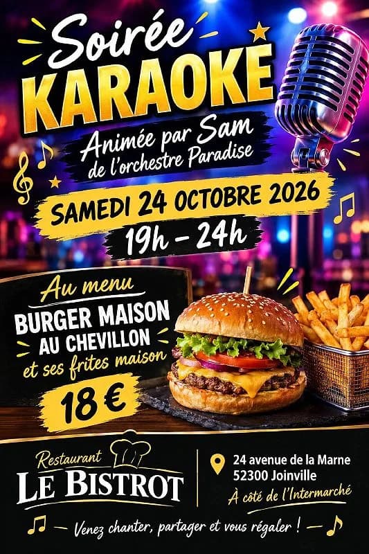 Image 1 : Soirée karaoké background