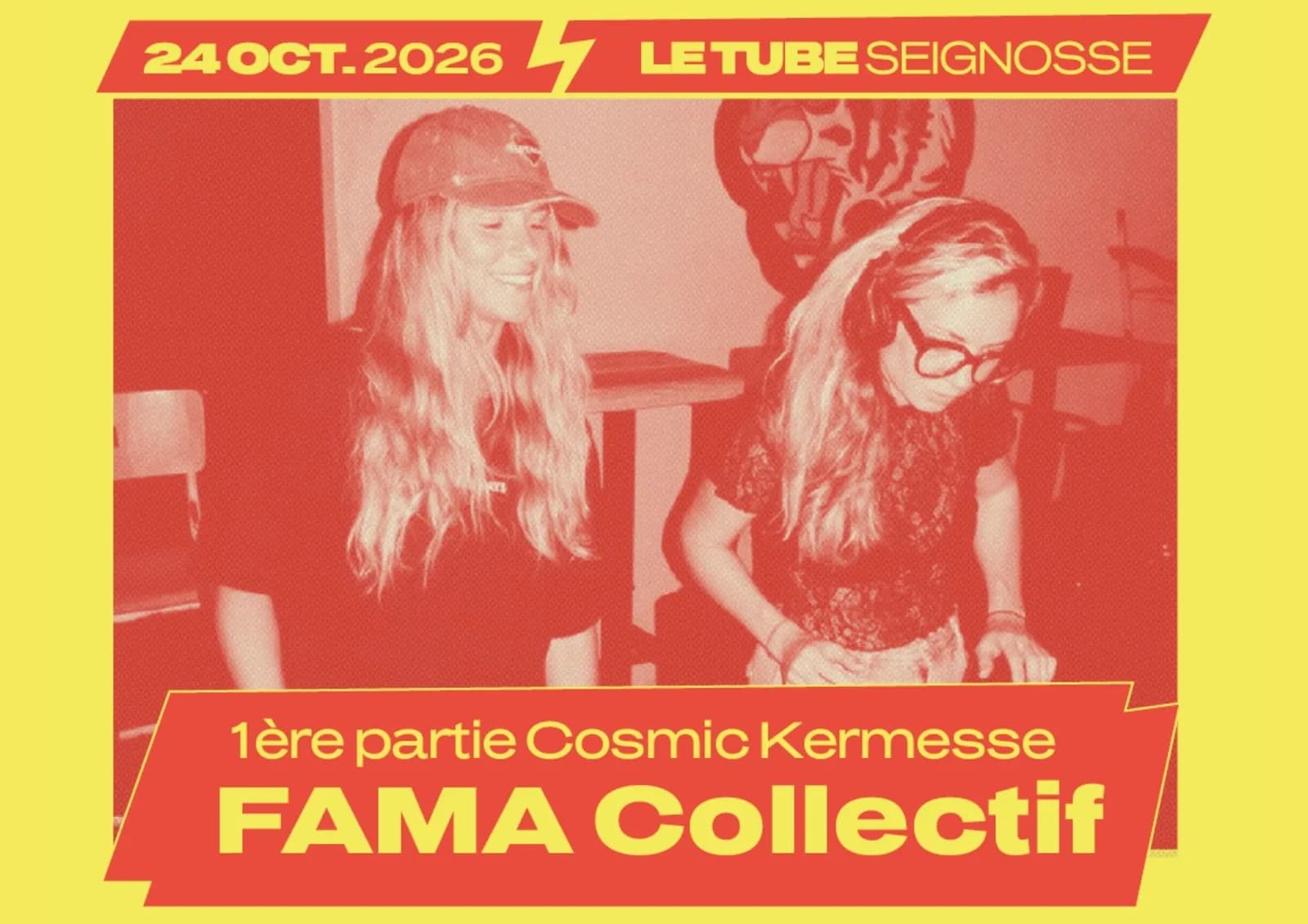 Image 4 : Cosmic Kermesse - Ouai Stéphane + Roland Cristal (1ère partie FAMA Collectif) background