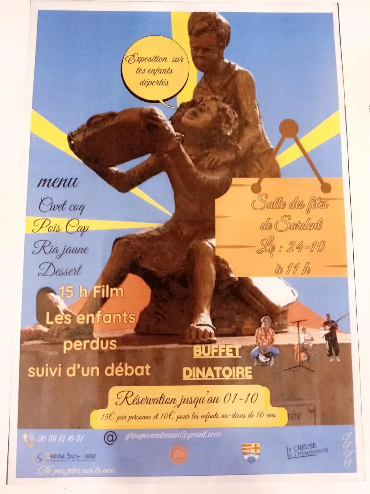 Image 1 : Les enfants déportés : exposition, projection background