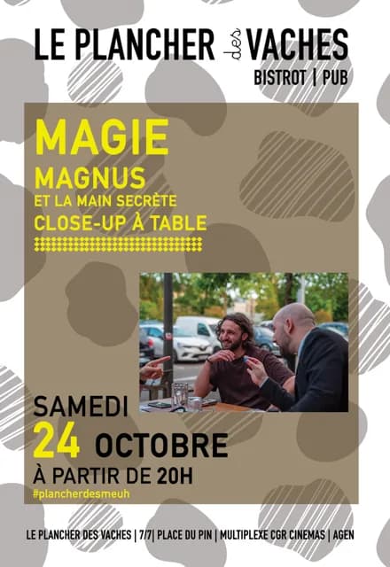 Image 1 : Magnus et la main secrete "Close up à table" background