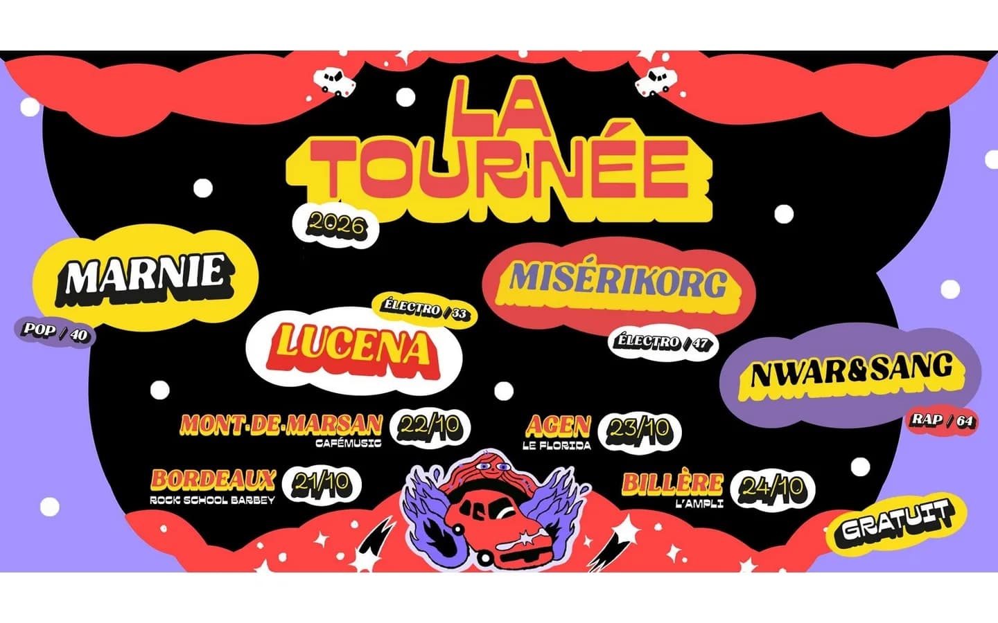 Image 1 : LA TOURNÉE 2026 background