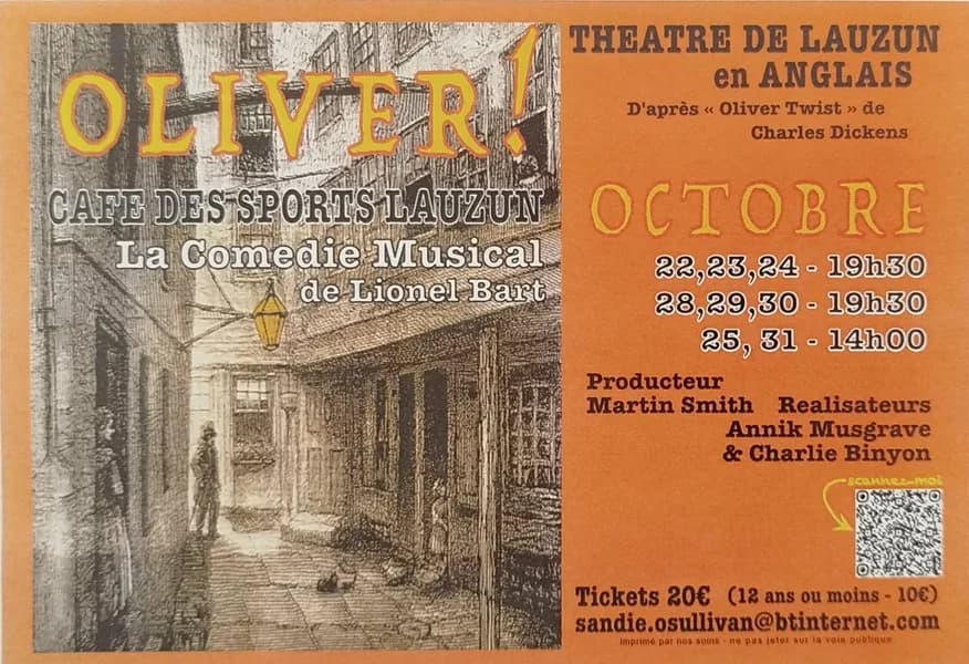 Image 1 : Théâtre Lauzun "Oliver !" background