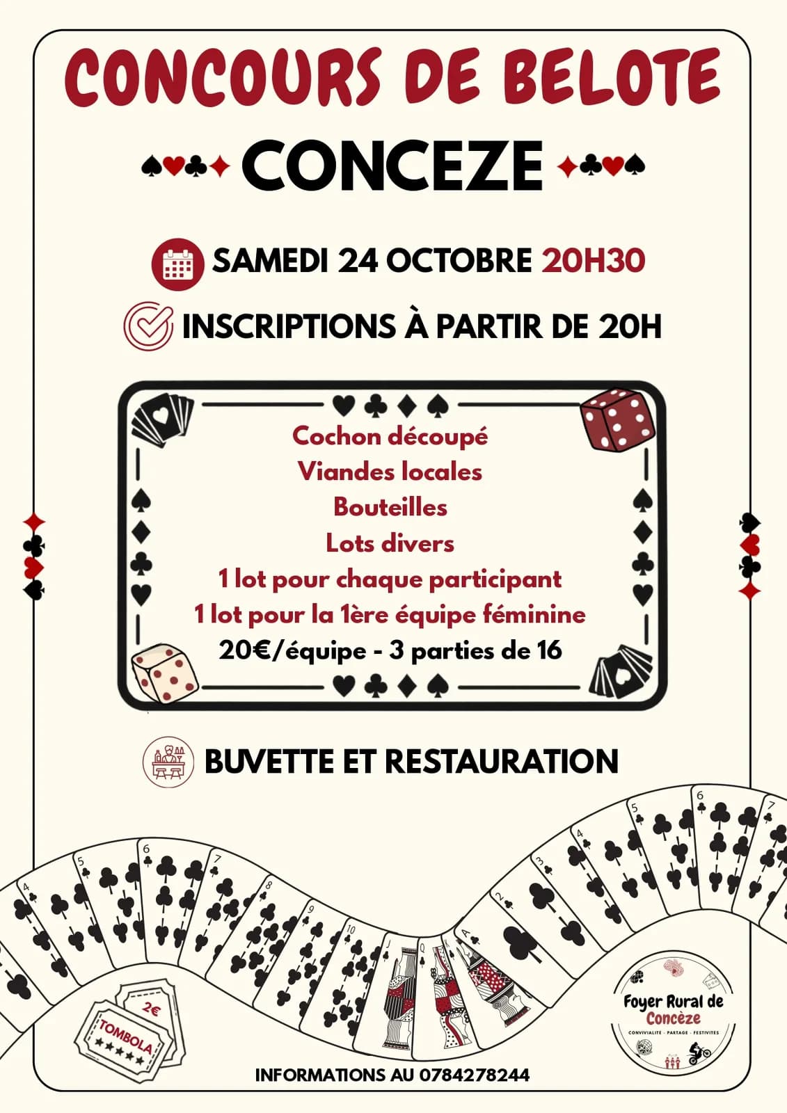 Image 1 : Concours de belote à Concèze background