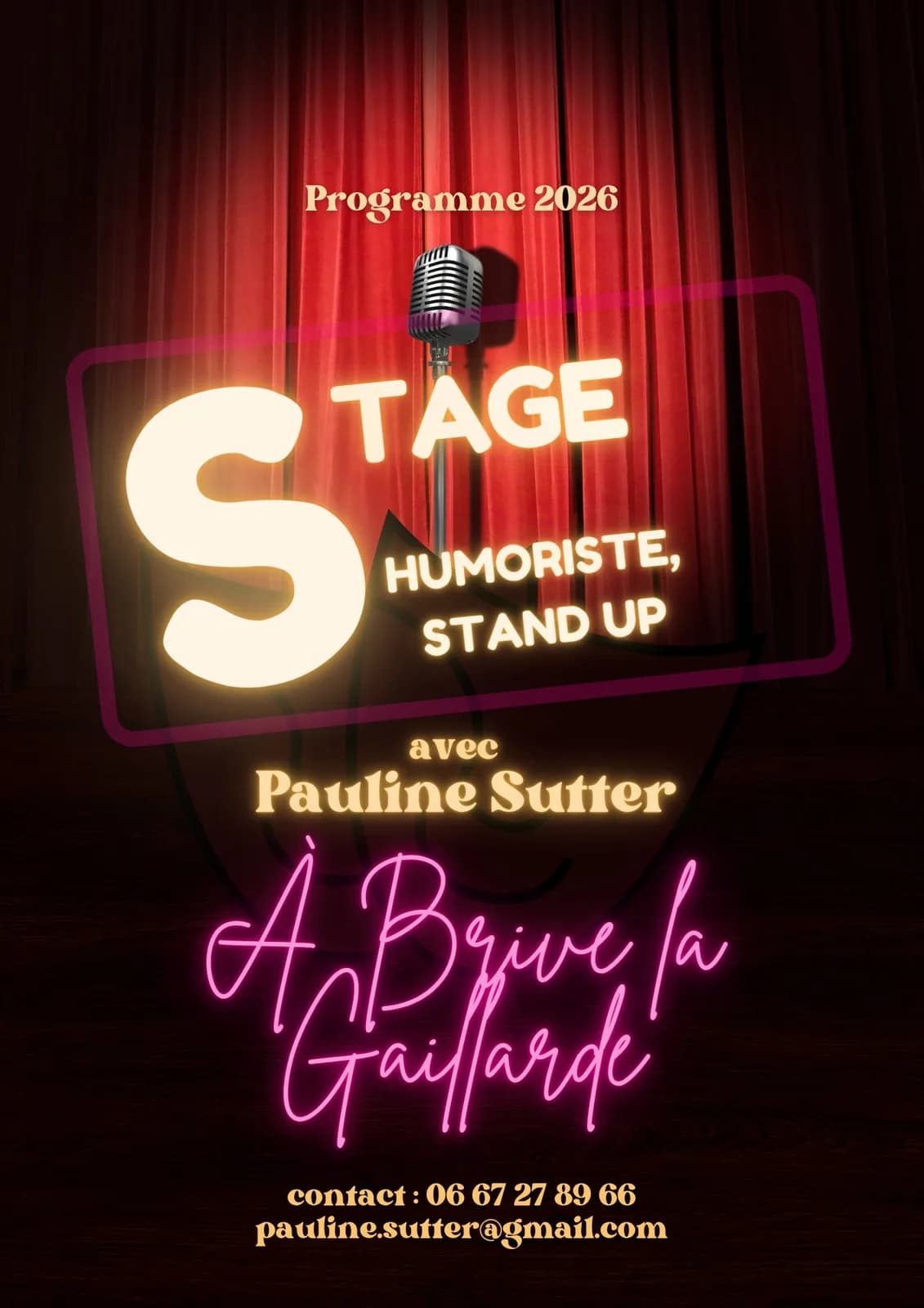 Image 1 : Stages de Stand-Up-Pauline Sutter background