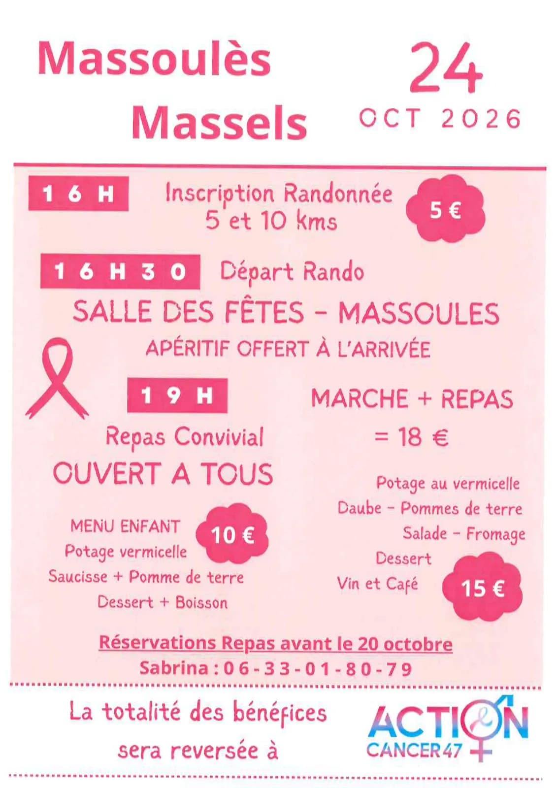 Image 1 : OCTOBRE ROSE à Massoulès background