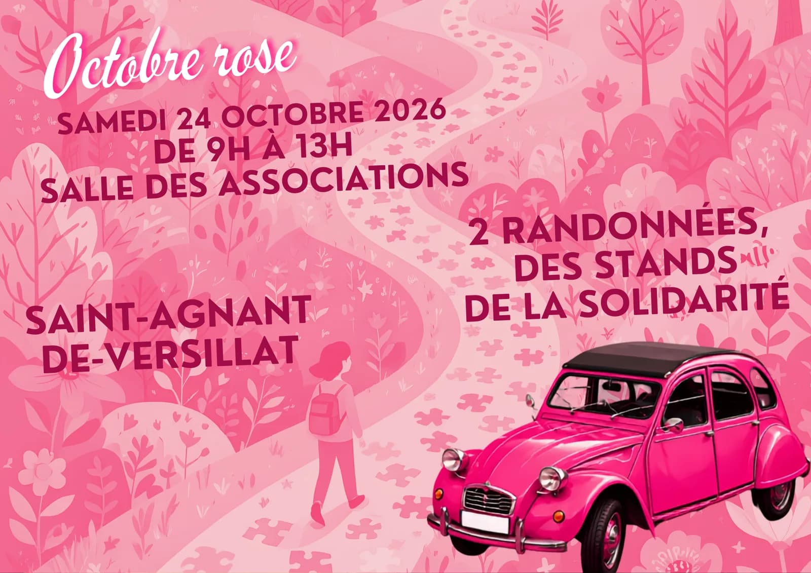 Image 1 : Marcher pour Octobre rose à Saint-Agnant -de-Versillat background