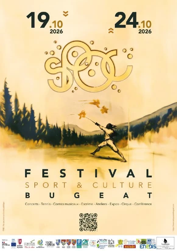 Image 1 : Festival SPOC d'Automne de Bugeat : Dévoilement et présentation de la fresque réalisée par Laure Bréaud background