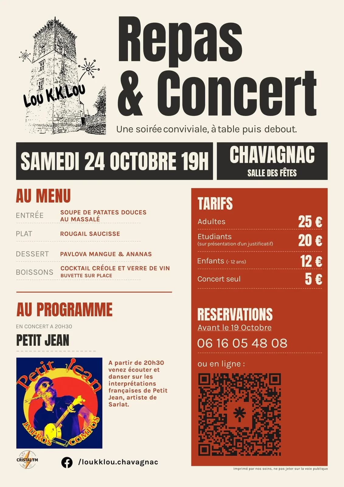Image 1 : Concert et Repas rougail saucisse background