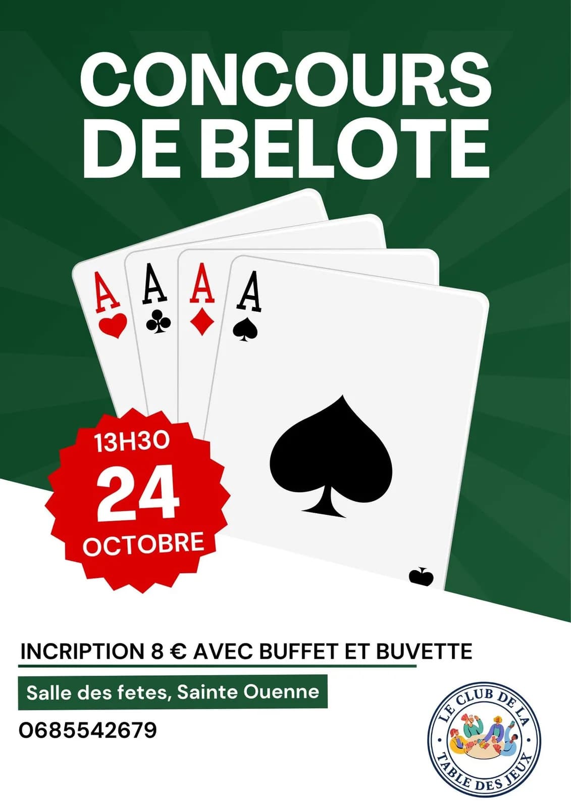 Image 1 : Concours de belote background