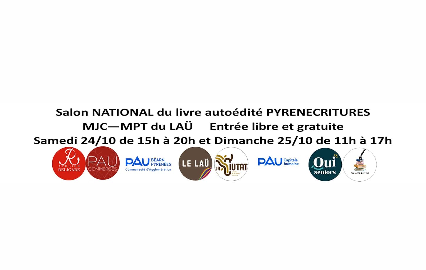 Image 4 : Salon du Livre autoédité PYRENECRITURES background