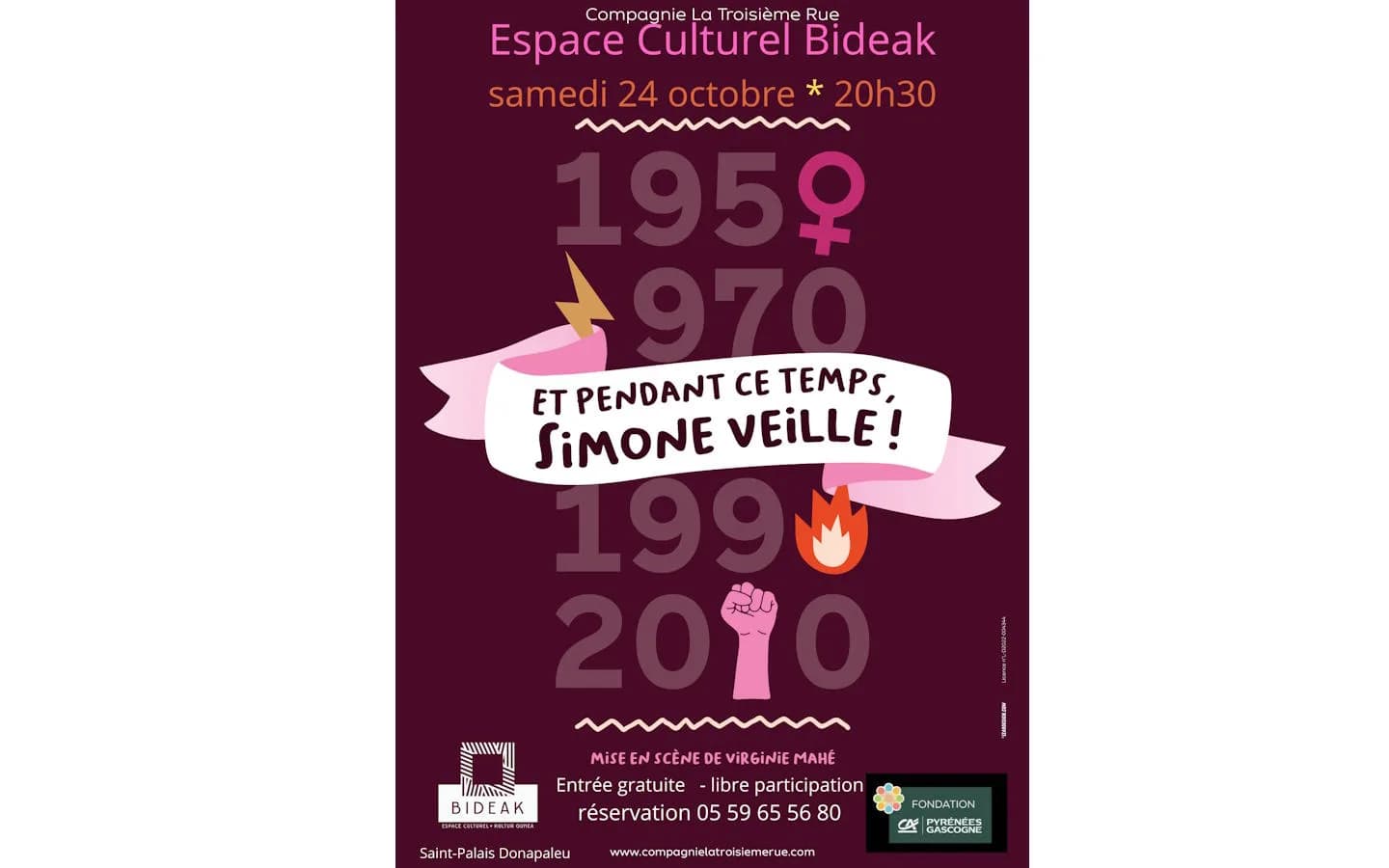 Image 1 : Théâtre "Et pendant ce temps, Simone veille!" background