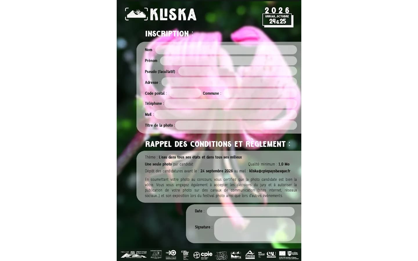 Image 2 : Festival photo Kliska " Nature et montagne du Pays Basque" background