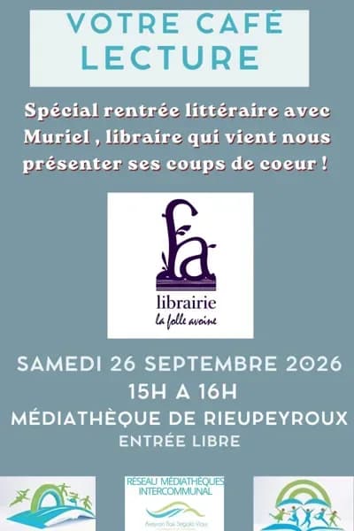 Image 1 : Café Lecture spécial rentrée littéraire background