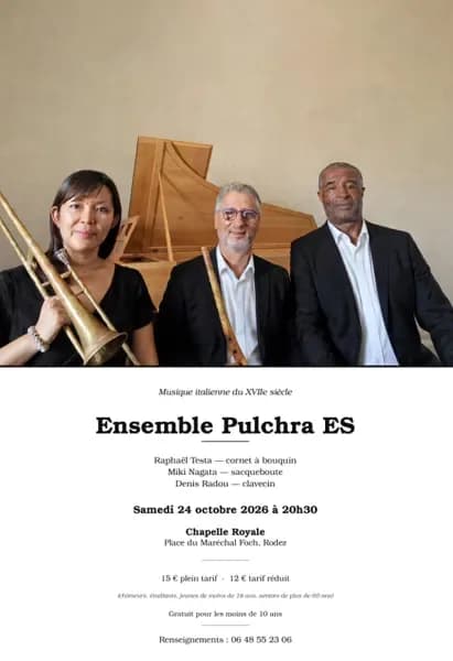 Image 1 : Concert de musique italienne : Ensemble Pulchra Es background