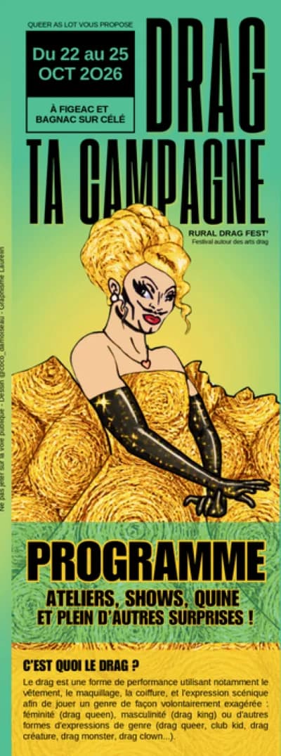 Image 1 : Festival Drag ta campagne à Bagnac-sur-Célé background