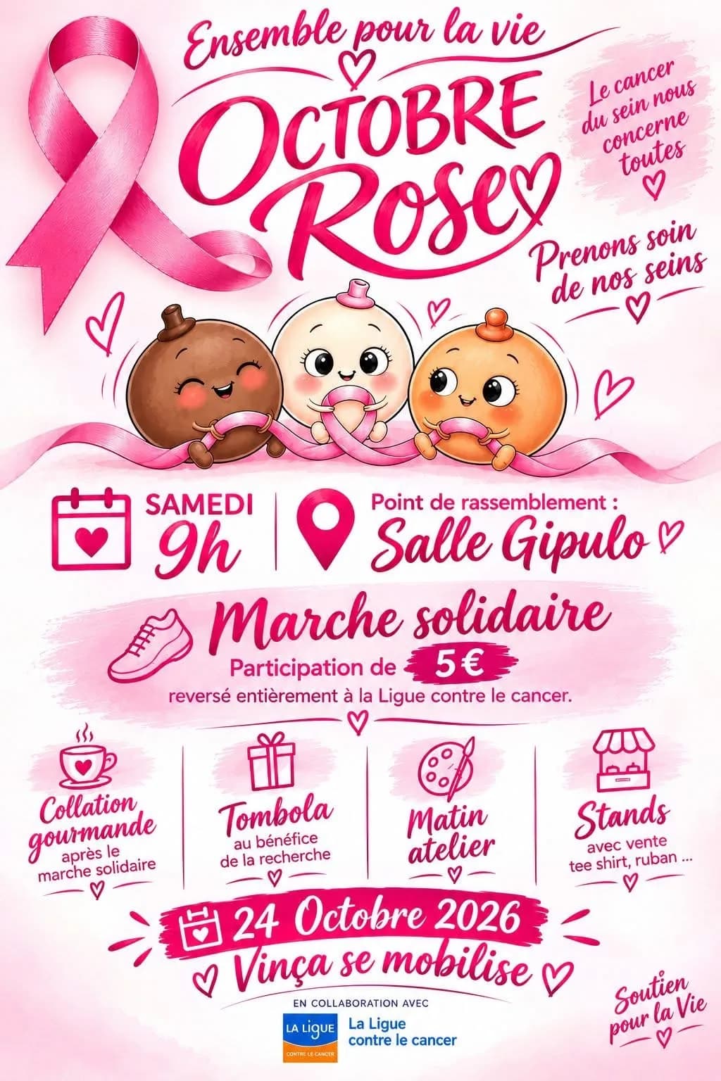 Image 1 : OCTOBRE ROSE : MARCHE SOLIDAIRE background